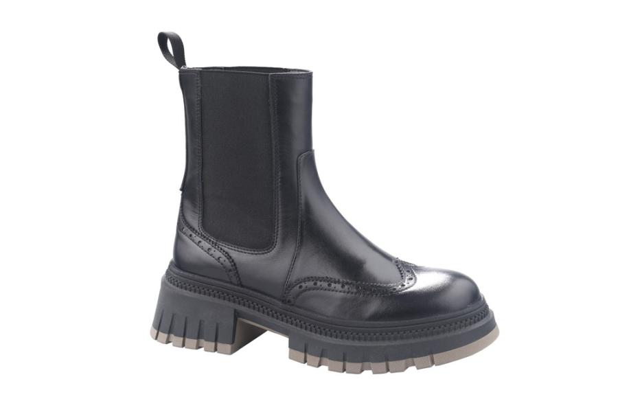 d.moro shoes Women Leather Ankle Boots for Winter: 1029-21 Black (Wholesale)