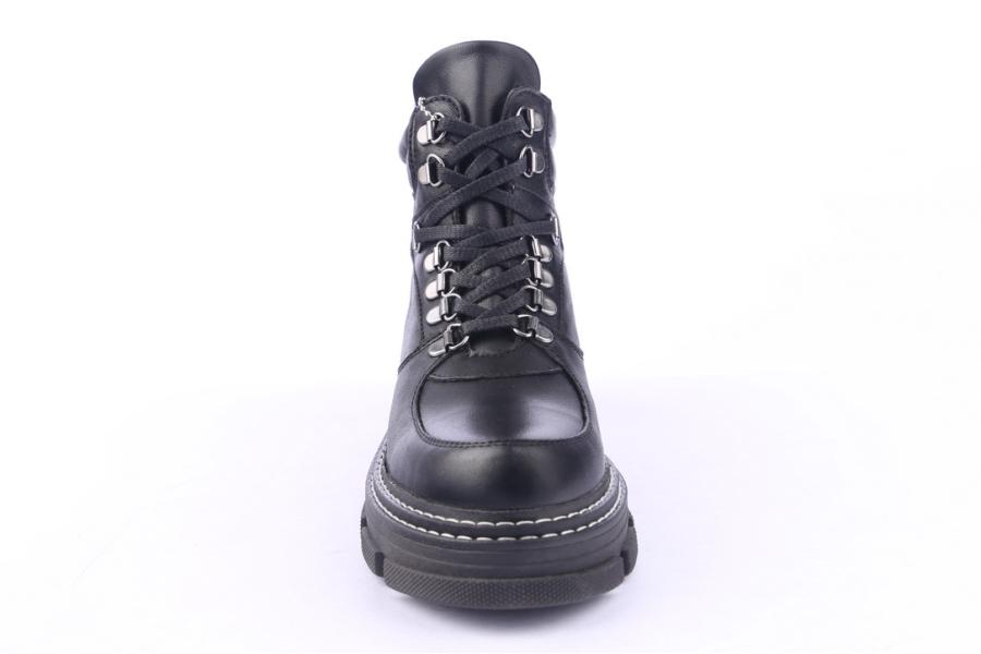 D.moro Shoes Women Leather Ankle Boots For Winter: 20612 Black (Wholesale)