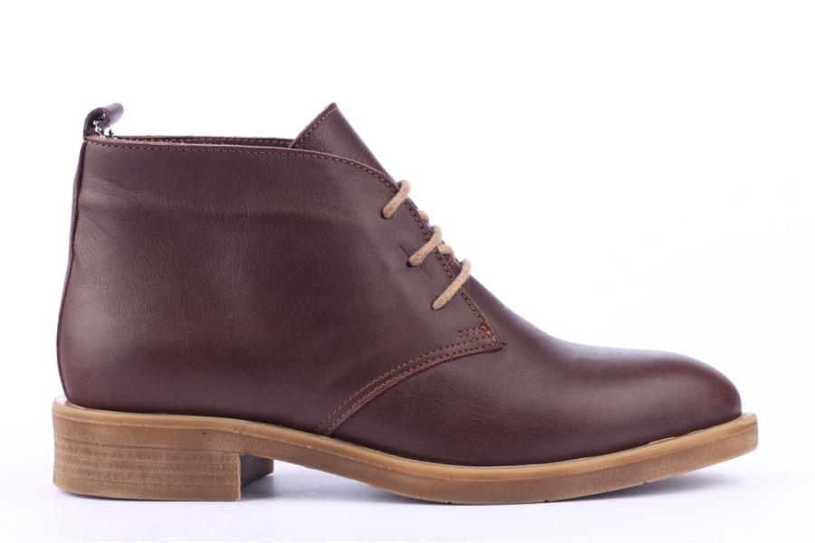 d.moro shoes Women Leather Ankle Boots for Winter: 211 Brown (Wholesale)