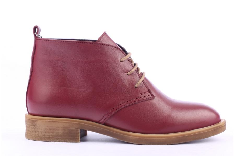 d.moro shoes Women Leather Ankle Boots for Winter: 211 Burgundy (Wholesale)
