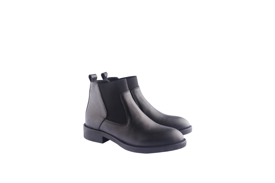 D.moro Shoes Women Leather Ankle Boots For Winter: 213 Black (Wholesale)