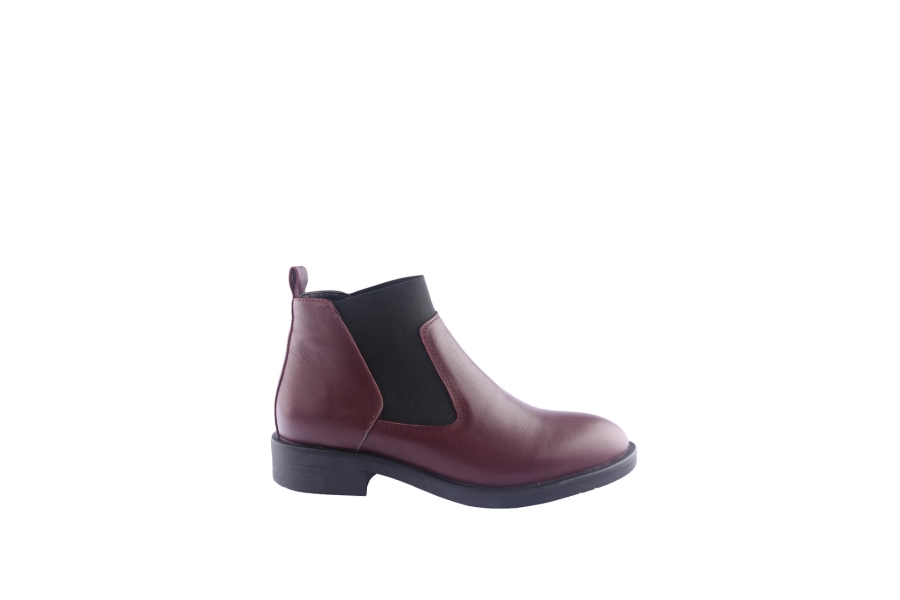 d.moro shoes Women Leather Ankle Boots for Winter: 213 Maroon (Wholesale)
