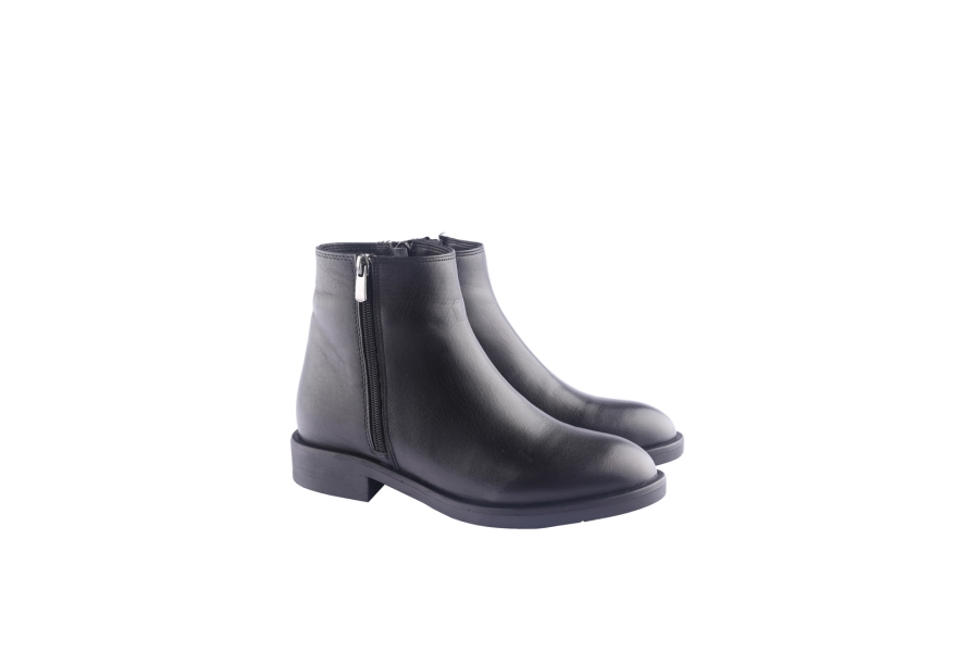 D.moro Shoes Women Leather Ankle Boots For Winter: 214 Black (Wholesale)