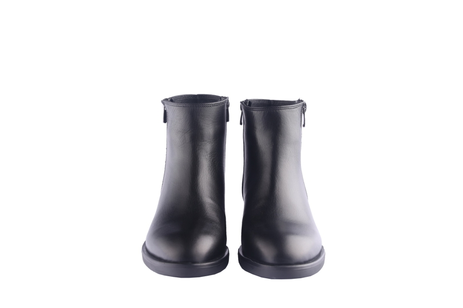 D.moro Shoes Women Leather Ankle Boots For Winter: 214 Black (Wholesale)