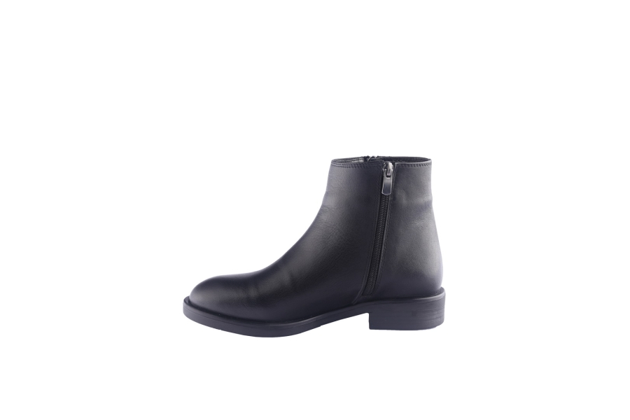 D.moro Shoes Women Leather Ankle Boots For Winter: 214 Black (Wholesale)