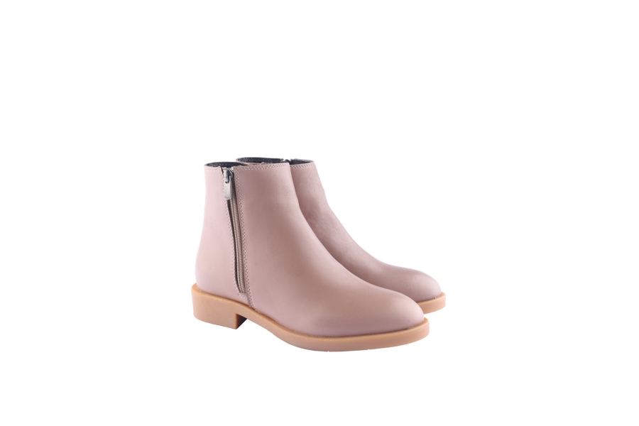 D.moro Shoes Women Leather Ankle Boots For Winter: 214 Mink (Wholesale)