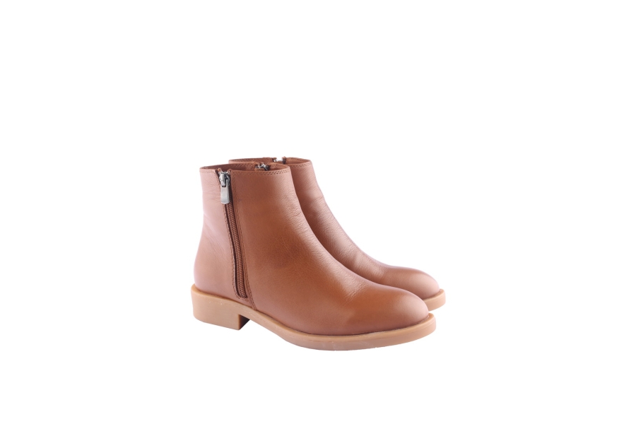 D.moro Shoes Women Leather Ankle Boots For Winter: 214 Tan (Wholesale)