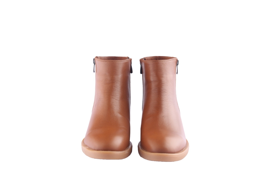 D.moro Shoes Women Leather Ankle Boots For Winter: 214 Tan (Wholesale)