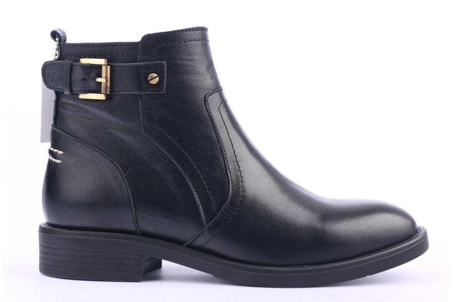 d.moro shoes Women Leather Ankle Boots for Winter: 215 Black (Wholesale)