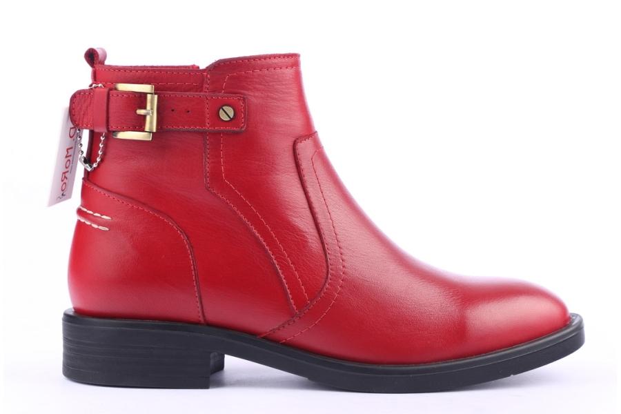 d.moro shoes Women Leather Ankle Boots for Winter: 215 Red (Wholesale)