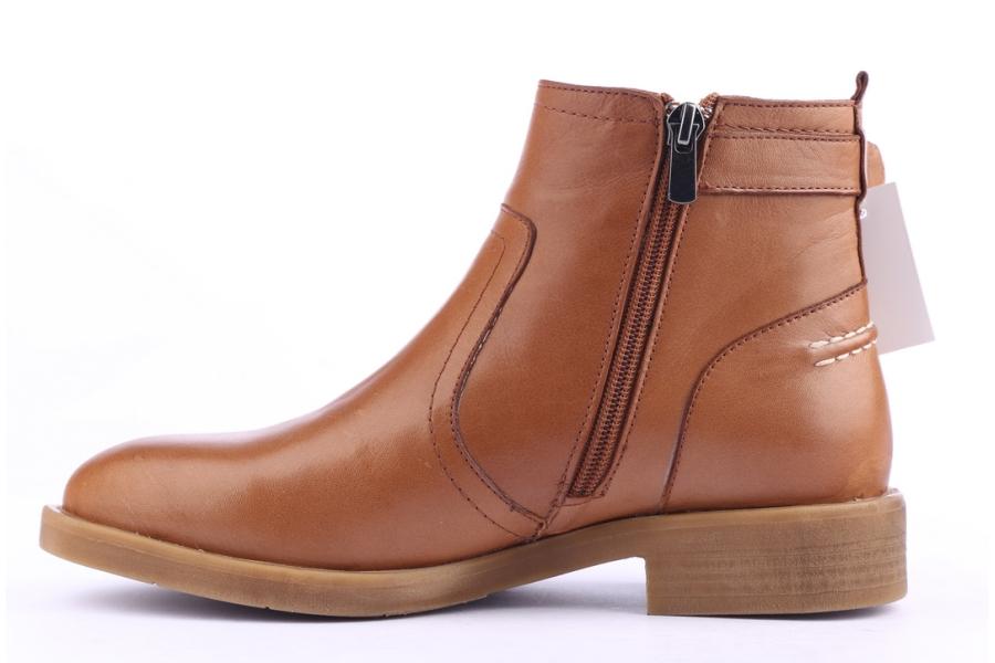 D.moro Shoes Women Leather Ankle Boots For Winter: 215 Tan (Wholesale)