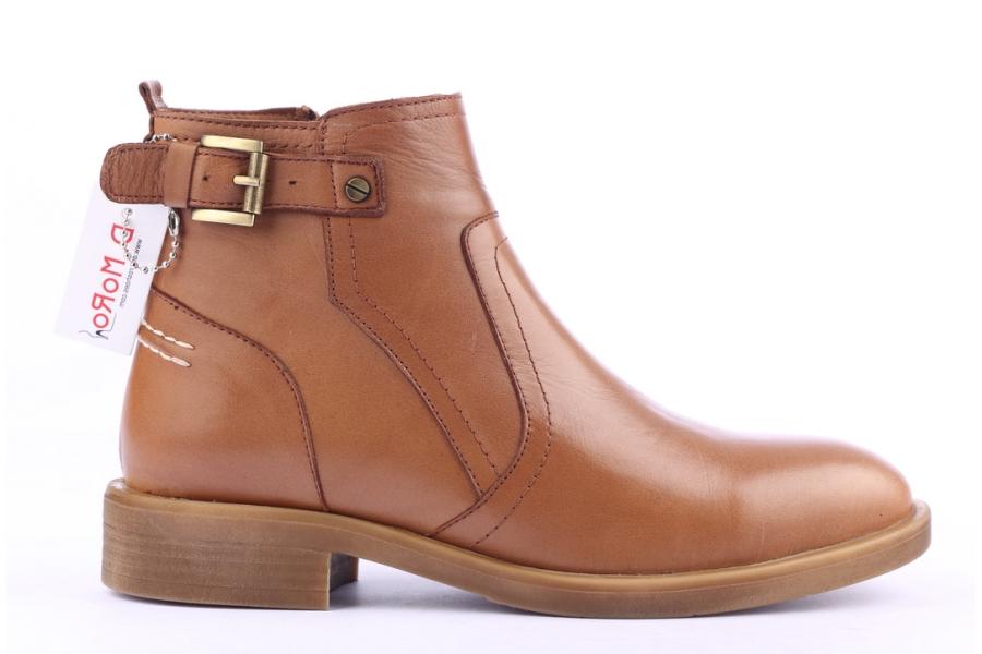 d.moro shoes Women Leather Ankle Boots for Winter: 215 Tan (Wholesale)