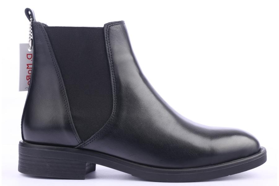 d.moro shoes Women Leather Ankle Boots for Winter: 216 Black (Wholesale)
