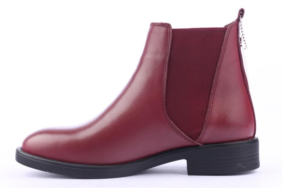 D.moro Shoes Women Leather Ankle Boots For Winter: 216 Maroon (Wholesale)
