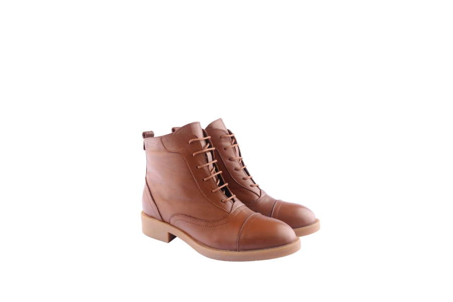 D.moro Shoes Women Leather Ankle Boots For Winter: 217 Red (Wholesale)