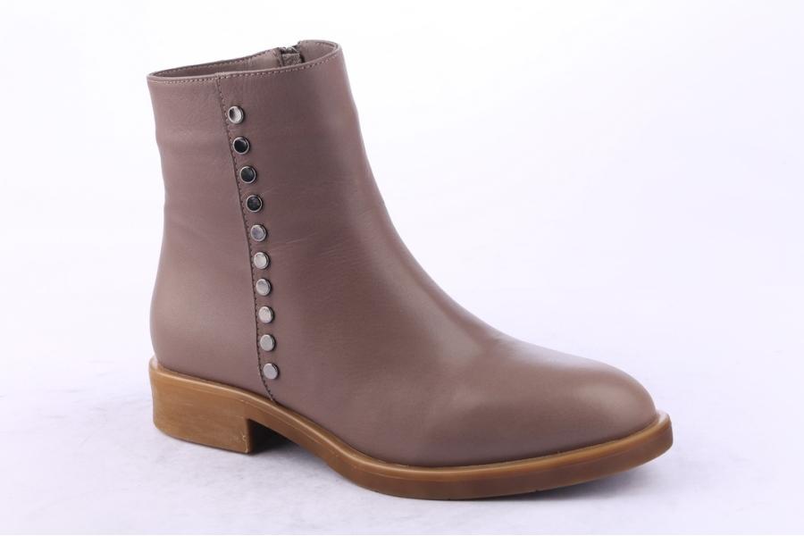 D.moro Shoes Women Leather Ankle Boots For Winter: 218 Khaki (Wholesale)