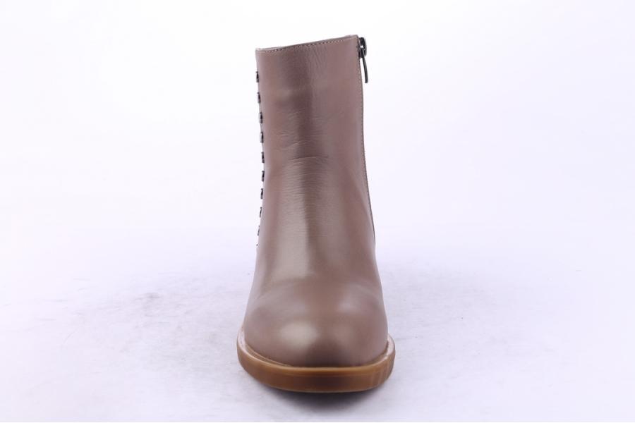 D.moro Shoes Women Leather Ankle Boots For Winter: 218 Khaki (Wholesale)