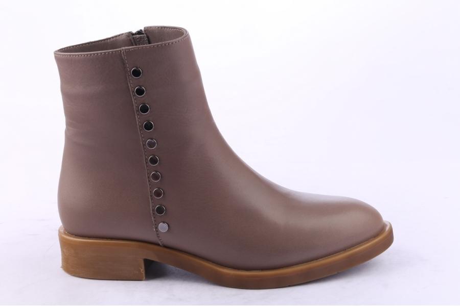 d.moro shoes Women Leather Ankle Boots for Winter: 218 Khaki (Wholesale)
