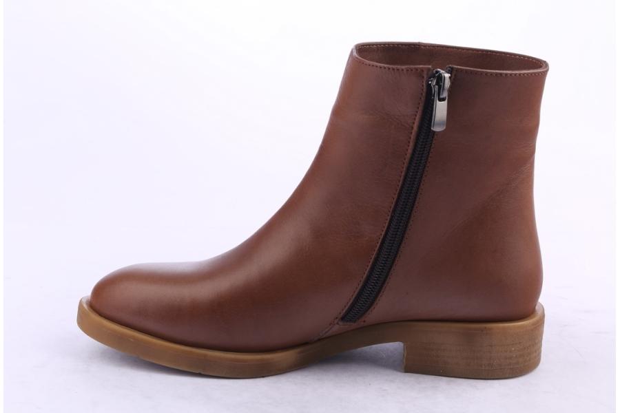 D.moro Shoes Women Leather Ankle Boots For Winter: 218 Tan (Wholesale)