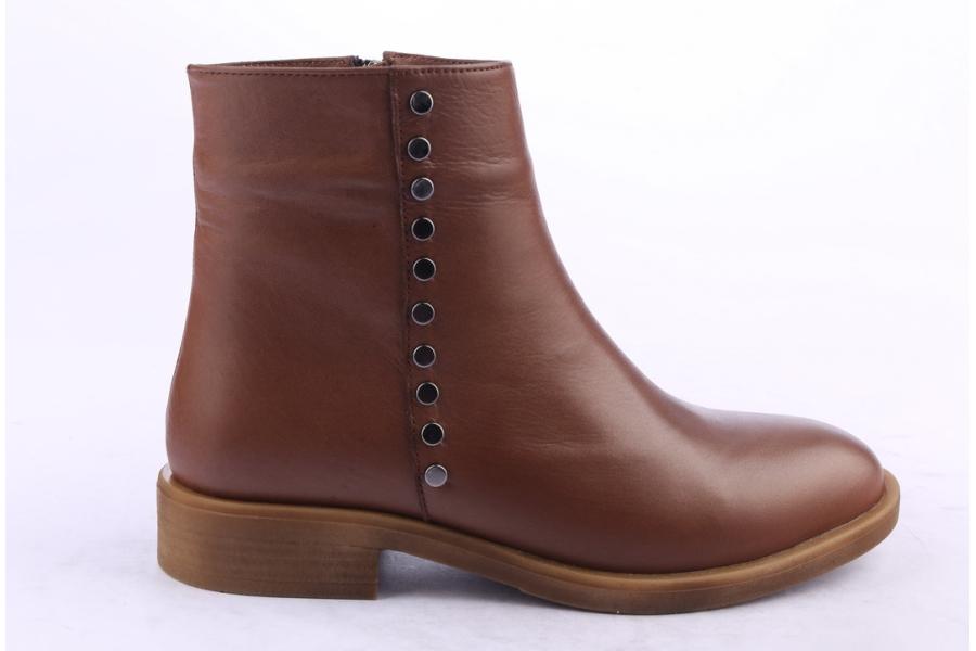 d.moro shoes Women Leather Ankle Boots for Winter: 218 Tan (Wholesale)