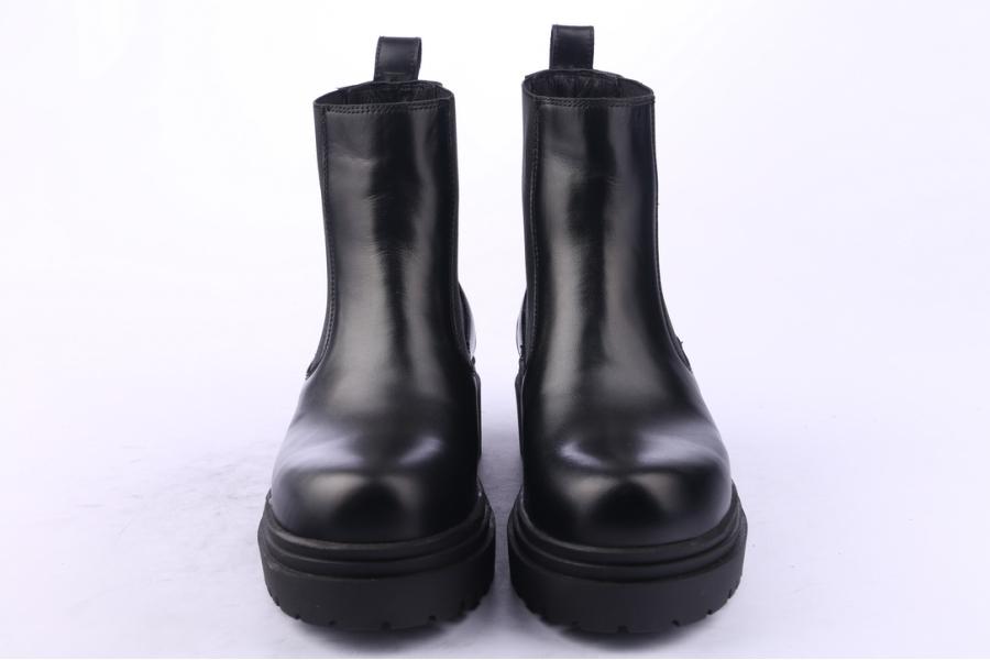 D.moro Shoes Women Leather Ankle Boots For Winter: 252B Black (Wholesale)