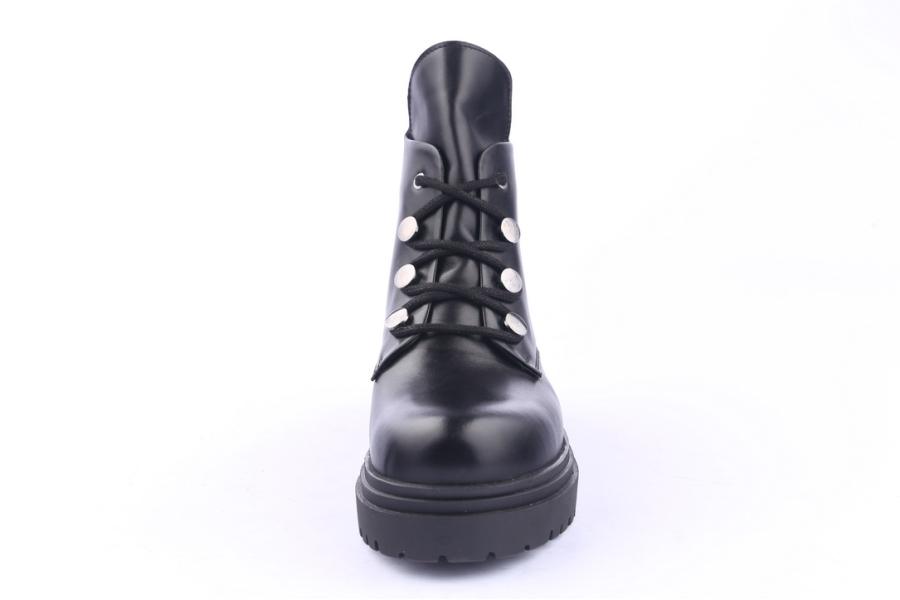 D.moro Shoes Women Leather Ankle Boots For Winter: 252H Black (Wholesale)