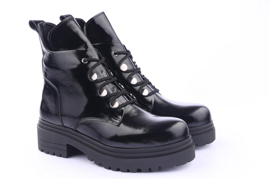D.moro Shoes Women Leather Ankle Boots For Winter: 252H Black (Wholesale)