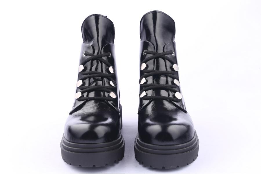 D.moro Shoes Women Leather Ankle Boots For Winter: 252H Black (Wholesale)