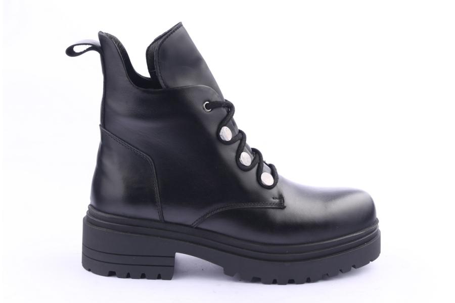 d.moro shoes Women Leather Ankle Boots for Winter: 252H Black (Wholesale)