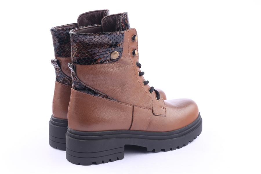 D.moro Shoes Women Leather Ankle Boots For Winter: 252I Light Brown (Wholesale)