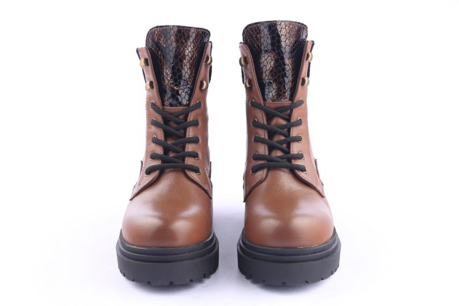 D.moro Shoes Women Leather Ankle Boots For Winter: 252I Light Brown (Wholesale)