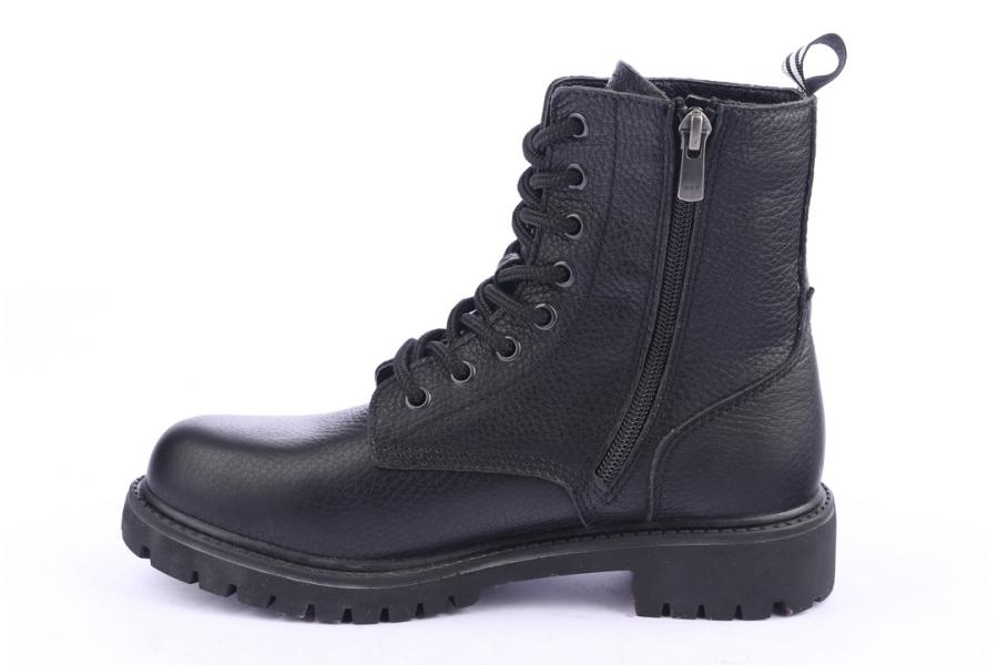 D.moro Shoes Women Leather Ankle Boots For Winter: 320 Black (Wholesale)