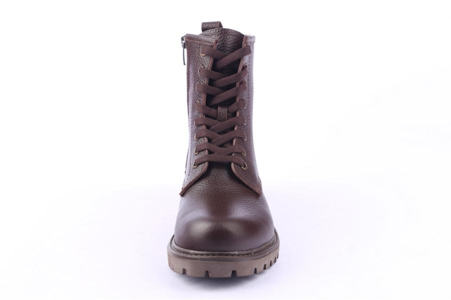 D.moro Shoes Women Leather Ankle Boots For Winter: 321 Brown (Wholesale)