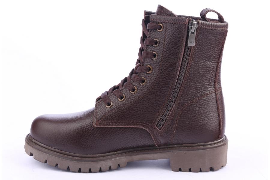 D.moro Shoes Women Leather Ankle Boots For Winter: 321 Brown (Wholesale)
