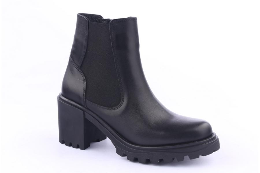 D.moro Shoes Women Leather Ankle Boots For Winter: 4576 Black (Wholesale)
