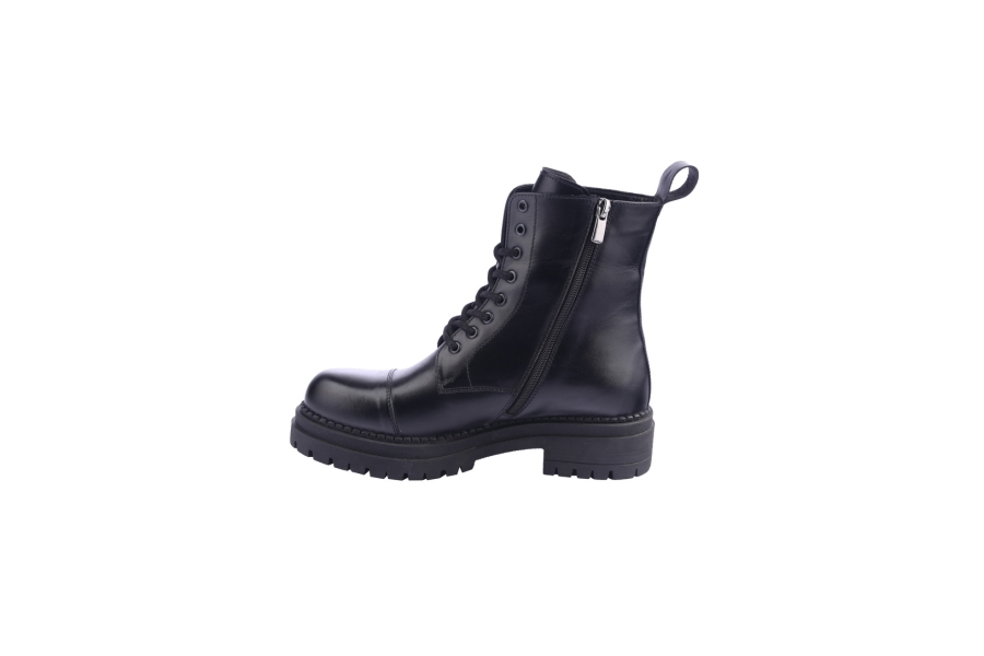 D.moro Shoes Women Leather Ankle Boots For Winter: 476C Black (Wholesale)