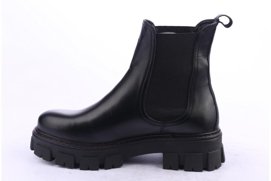 D.moro Shoes Women Leather Ankle Boots For Winter: 504D Black (Wholesale)