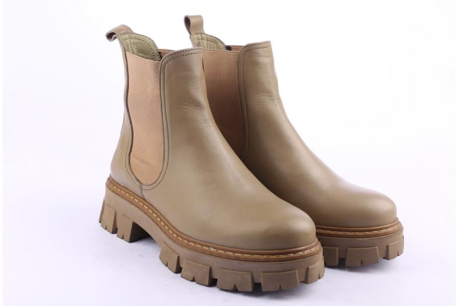 D.moro Shoes Women Leather Ankle Boots For Winter: 504D Green (Wholesale)