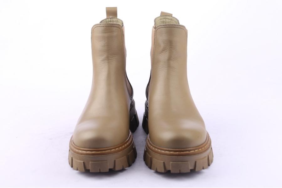 D.moro Shoes Women Leather Ankle Boots For Winter: 504D Green (Wholesale)