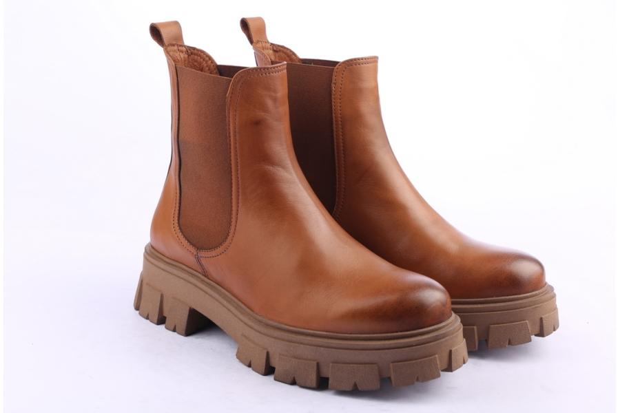 D.moro Shoes Women Leather Ankle Boots For Winter: 504D Tan (Wholesale)