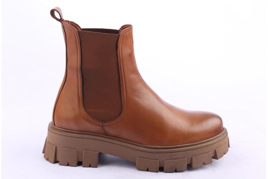d.moro shoes Women Leather Ankle Boots for Winter: 504D Tan (Wholesale)