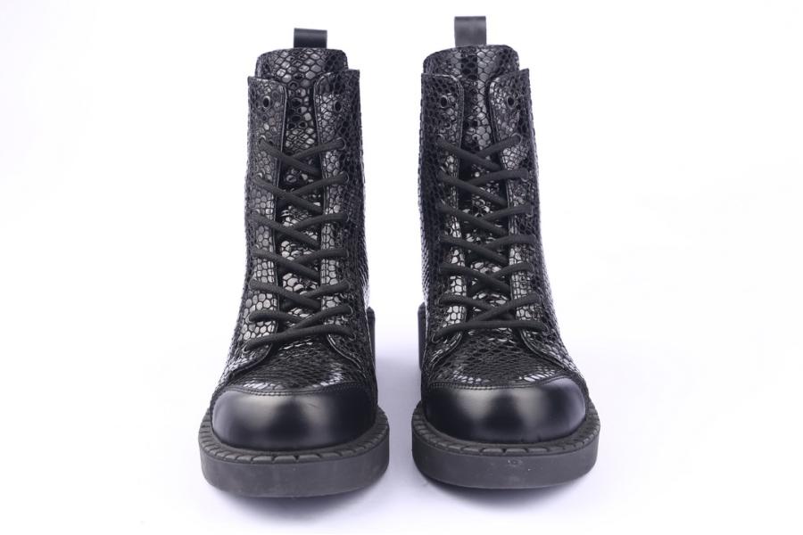 D.moro Shoes Women Leather Ankle Boots For Winter: 519A Anthracite (Wholesale)