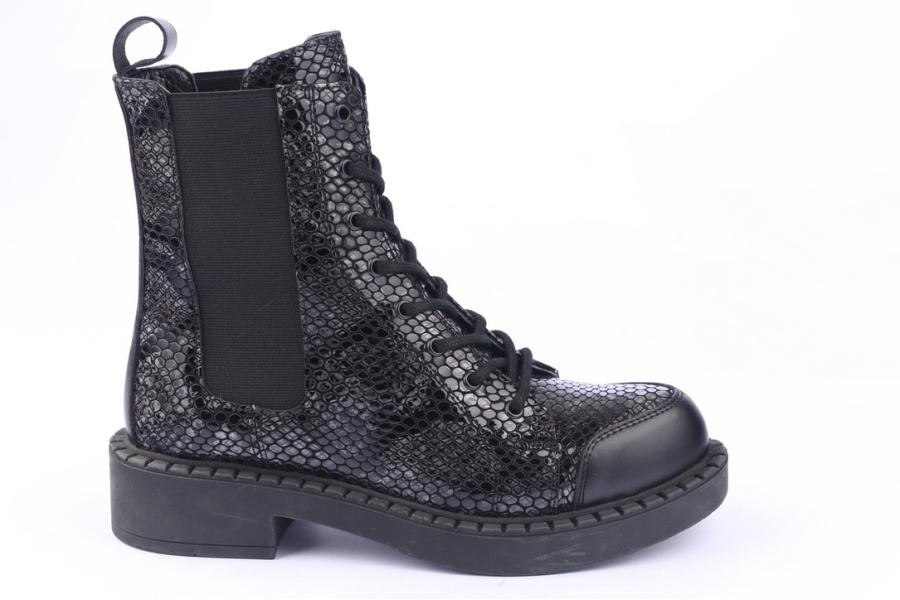 d.moro shoes Women Leather Ankle Boots for Winter: 519A Anthracite (Wholesale)