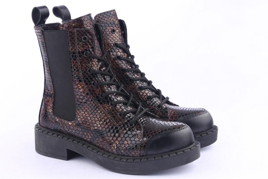 D.moro Shoes Women Leather Ankle Boots For Winter: 519A Brown (Wholesale)