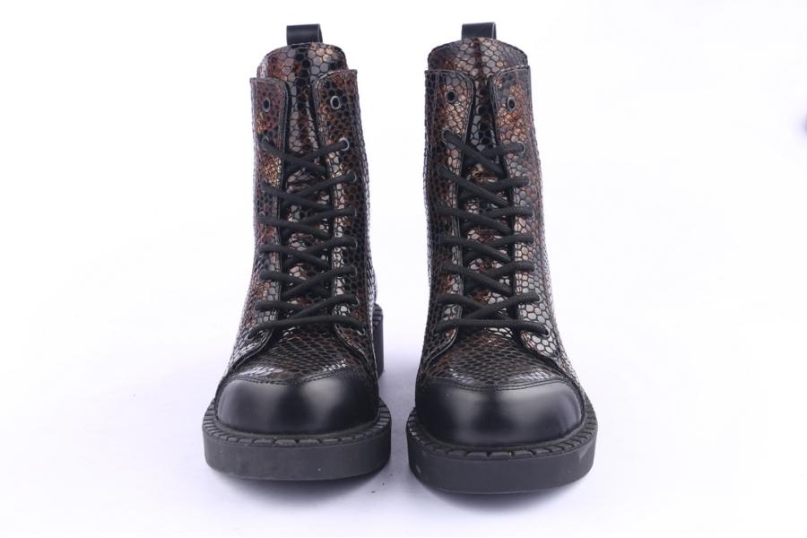 D.moro Shoes Women Leather Ankle Boots For Winter: 519A Brown (Wholesale)