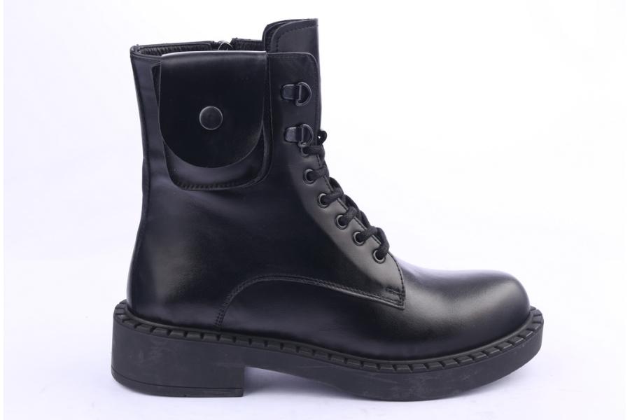 d.moro shoes Women Leather Ankle Boots for Winter: 519C Black (Wholesale)