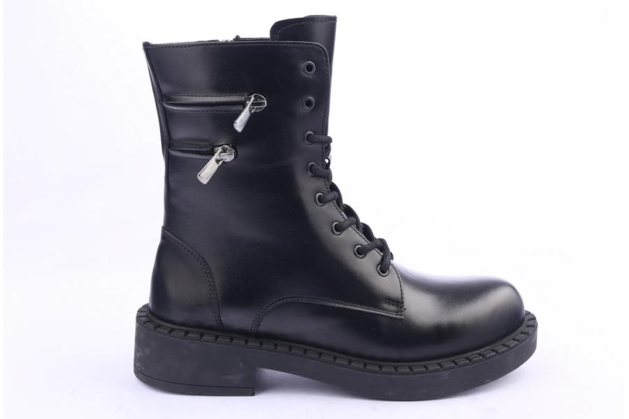 d.moro shoes Women Leather Ankle Boots for Winter: 519D Black (Wholesale)