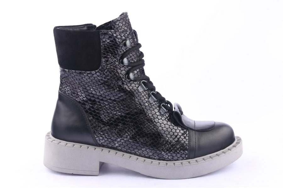 d.moro shoes Women Leather Ankle Boots for Winter: 519E Anthracite (Wholesale)