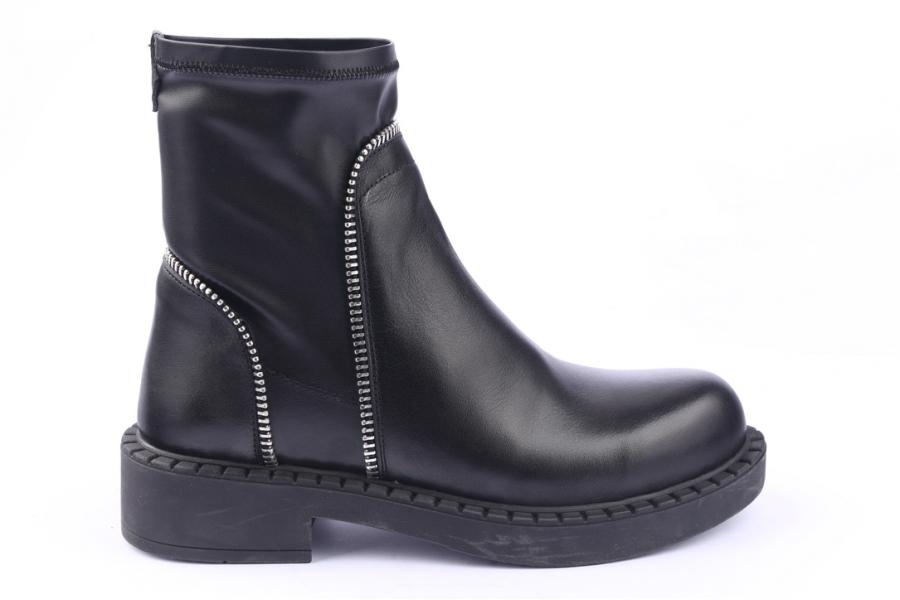 d.moro shoes Women Leather Ankle Boots for Winter: 519F Black (Wholesale)