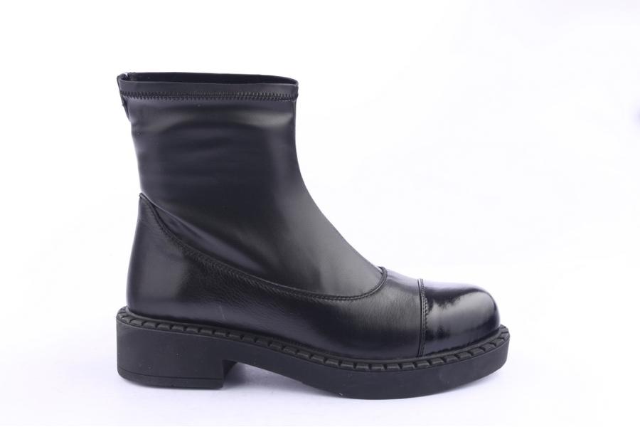 d.moro shoes Women Leather Ankle Boots for Winter: 519G Black (Wholesale)